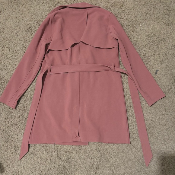 ☔️Abercrombie Trench Coat With Waist Tie in Terracota/orange/red - Picture 4 of 5